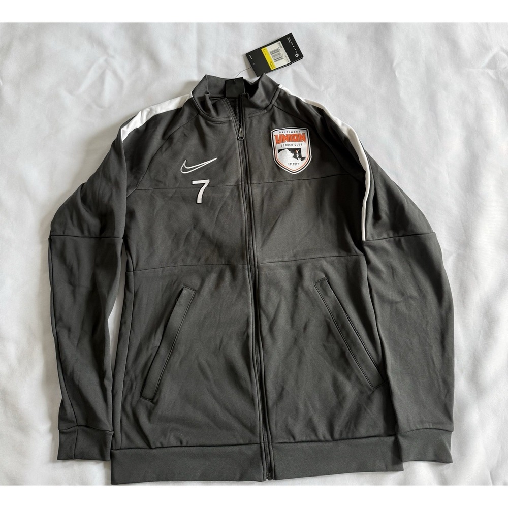 NWT Nike Women's Baltimore Union Soccer Club Jacket Black Small full Zip
